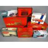 Corgi, Matchbox, Dinky - Eight boxed diecast vehicles in various scales.