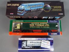 Corgi - Three boxed Limited Edition diecast model trucks in 1:50 and 1:76 scales.