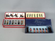 Britains, Unconfirmed Maker - Four sets of toy soldiers.