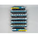 Hornby - An unboxed Hornby Inter City 125 HST 43010 with 43011 with 5 Inter City passenger coaches