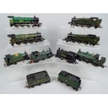 Hornby, Airfix - A group of 8 unboxed OO gauge steam locomotives with 2 tenders.