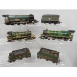 Hornby - Three unboxed OO gauge steam locomotives and tenders by Hornby.