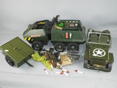 Palitoy / Hasbro - A vintage unboxed 'Action Man' Multi-Terrain Vehicle plus some accessories with