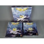 Corgi Aviation Archive - Three boxed diecast 1:144 scale military aircraft from Corgi Aviation