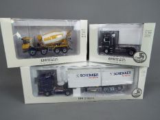 Universal Hobbies - Three boxed diecast 1:50 scale model trucks from Universal Hobbies.