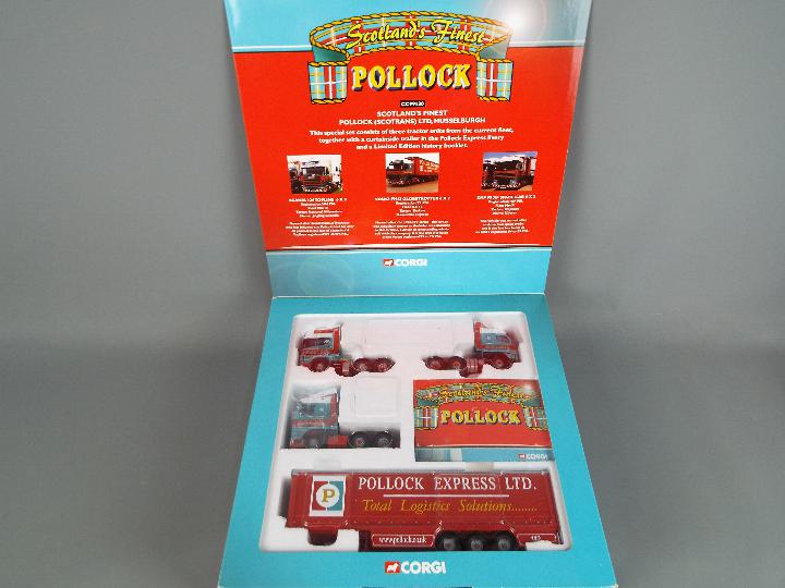 Corgi - A boxed Limited Edition Corgi CC99130 'Scotland's Finest' Pollock (Scotrans) Ltd Set.