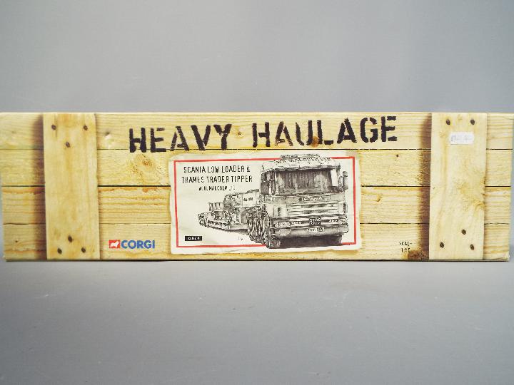 Corgi Heavy Haulage - A boxed Limited Edition Corgi Heavy Haulage CC12210 Scania Low Loader &