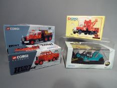 Corgi Heavy Haulage, Oxford Diecast, Corgi Classics - Four boxed diecast model vehicles.
