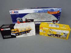 Corgi - Three boxed Corgi diecast model trucks.