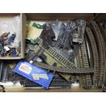 Hornby Dublo, Hornby, Dinky Toys, Meccano, Britains - A quantity of Hornby Dublo 3 rail track,