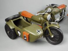 Cherilea - Three unboxed Cherilea #016 Motorcycle and Sidecar suitable for 'Action Man'.