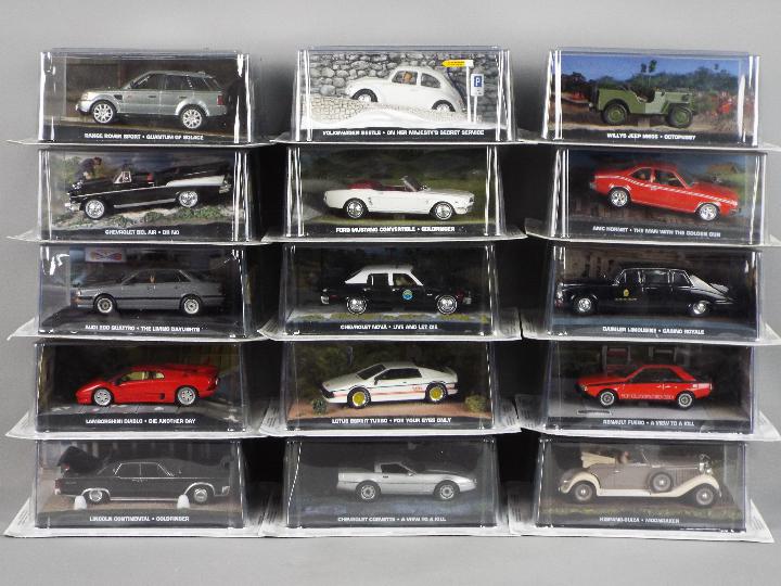 GE Fabbri - 15 boxed diecast model vehicles from 'The James Bond Car Collection' range by GE Fabbri.