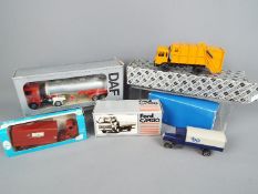 Conrad, Budgie, Tekno, NZG, Cursor - Five boxed diecast vehicles.