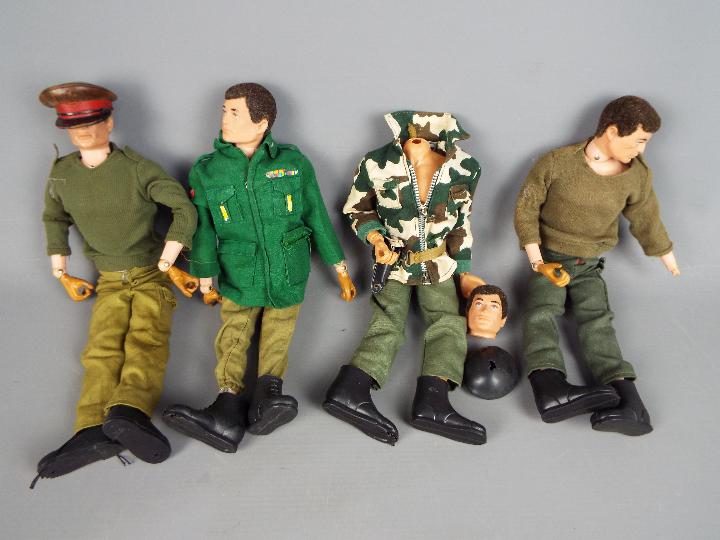 Palitoy - Four unboxed vintage 'Action Man' figures by Palitoy.