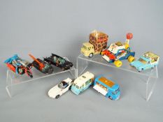 Corgi Toys - A collection of nine unboxed diecast model vehicles by Corgi.