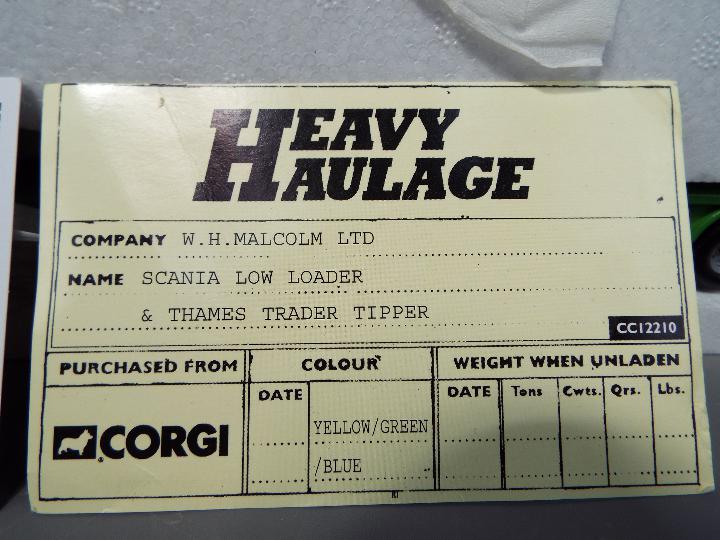 Corgi Heavy Haulage - A boxed Limited Edition Corgi Heavy Haulage CC12210 Scania Low Loader & - Image 5 of 5