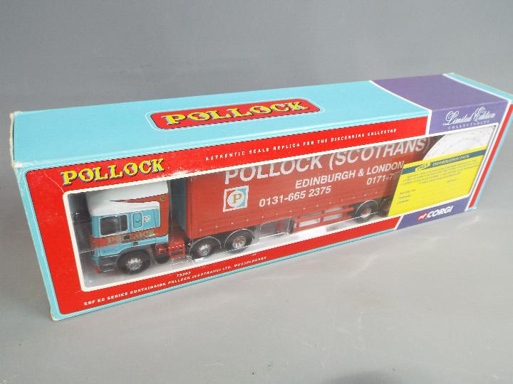 Corgi - Two boxed Limited Edition diecast 1:50 scales model trucks both in the Pollock (Scotrans) - Image 2 of 3