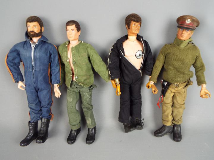 Palitoy - Four unboxed vintage 'Action Man' figures by Palitoy including 'Action Man Atomic Man'.