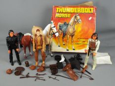 Marx Toys - A collection of predominately loose Marx Toys Johnny West Figures,