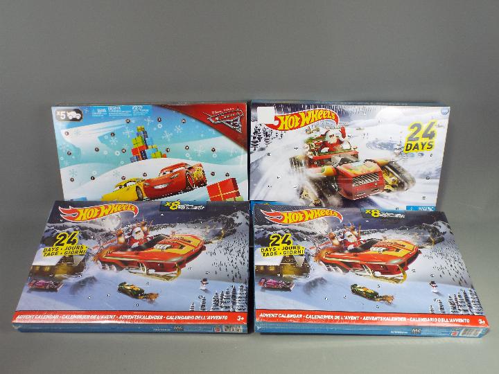Hot Wheels, Mattel - Four boxed Advent Calendars,