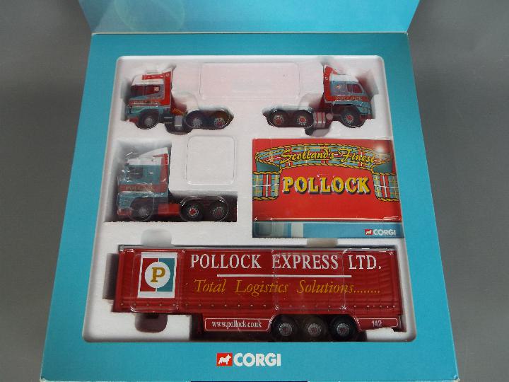 Corgi - A boxed Limited Edition Corgi CC99130 'Scotland's Finest' Pollock (Scotrans) Ltd Set. - Image 2 of 4