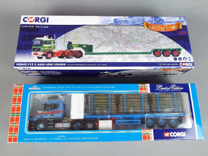 Corgi - A pair of boxed Limited Edition 1:50 scale trucks from the Corgi.