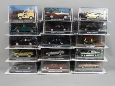 GE Fabbri - 15 boxed diecast model vehicles from 'The James Bond Car Collection' range by GE Fabbri.