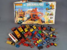 Matchbox and Others - A boxed Matchbox Container Port Playset which is in Playworn condition in a