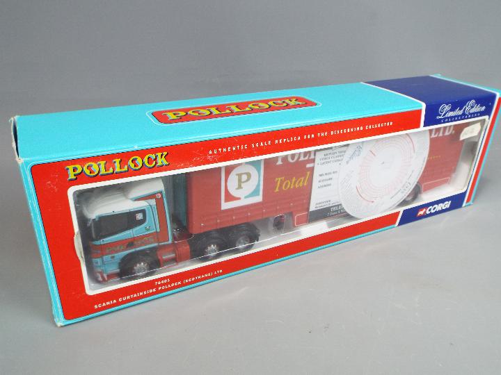 Corgi - Two boxed Limited Edition diecast 1:50 scales model trucks both in the Pollock (Scotrans) - Image 3 of 3