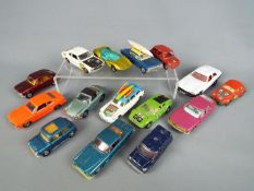 Corgi Toys - An unboxed group of 15 Corgi Toys diecast vehicles.
