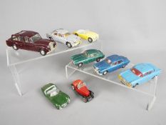 Spot-On - Eight unboxed diecast model vehicles by Spot-On.