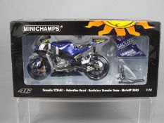 Minichamps Valentino Rossi Collection - a 1:12 scale diecast model Yamaha YZR-M1,