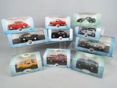 Oxford Diecast - Ten boxed 1:43 diecast model cars by Oxford Diecast.