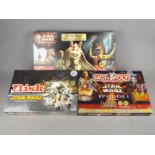 Parker, Hasbro - Three boxed collectable Star Wars themed games.