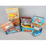 Matchbox, Corgi, Polistil - Ten predominately boxed diecast and plastic vehicles in various scales.