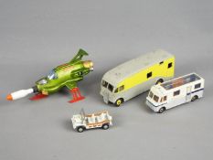 Dinky Toys - Four unboxed Dinky Toys.