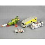 Dinky Toys - Four unboxed Dinky Toys.