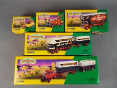 Corgi - Five boxed diecast vehicles from the Corgi 'Showmans Range'.