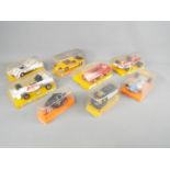 Mebetoys, Politoys, Guisval - Eight boxed European diecast vehicles in various scales.