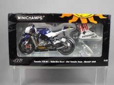 Minichamps Valentino Rossi Collection - a 1:12 scale diecast model Yamaha YZR-M1, Fiat Yamaha Team,