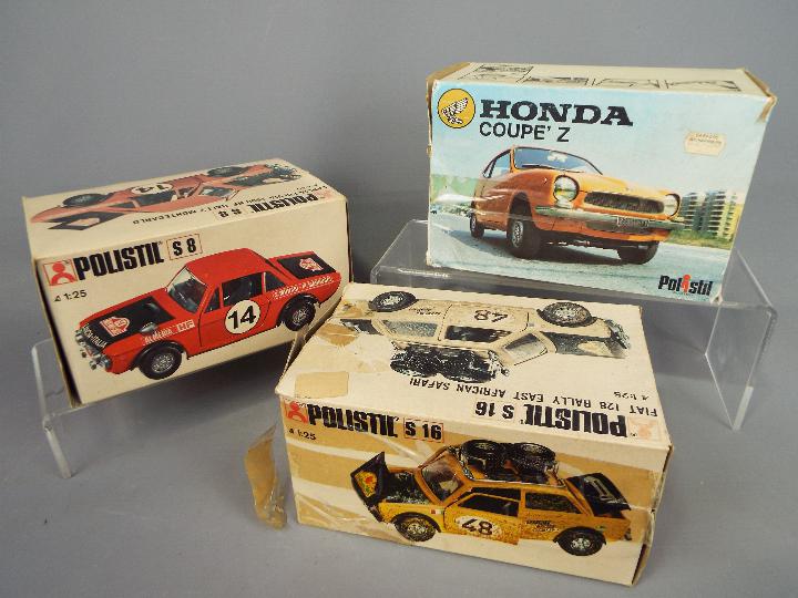 Polistil - A group of three boxed diecast cars from Polistil.