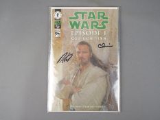 Star Wars - Two signed limited edition Star Wars Episode I comic books.