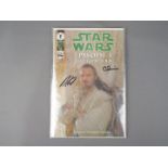 Star Wars - Two signed limited edition Star Wars Episode I comic books.