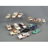 Dinky Toys, Corgi Toys - A collection of 16 unboxed diecast Police vehicles.