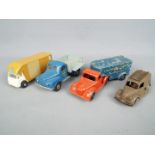 Timpo, Budgie Toys, Minic - An interesting group of four unboxed diecast and tinplate vehicles.