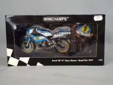 Minichamps - a 1:12 scale diecast model Suzuki XR 14, Barry Sheene, Grand Prix 1975,