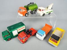 Dinky Toys - A collection of six Bedford TK diecast Dinky Toys together with an original empty #114