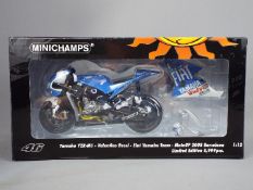 Minichamps Valentino Rossi Collection - a 1:12 scale diecast model Yamaha YZR-M1, Fiat Yamaha Team,