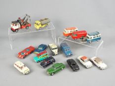 Corgi Toys - A collection of 16 unboxed early Corgi Toys.