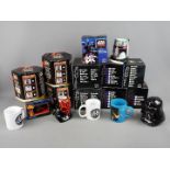 Star Wars - A collection of 15 mainly boxed Star Wars themed ceramic mugs.